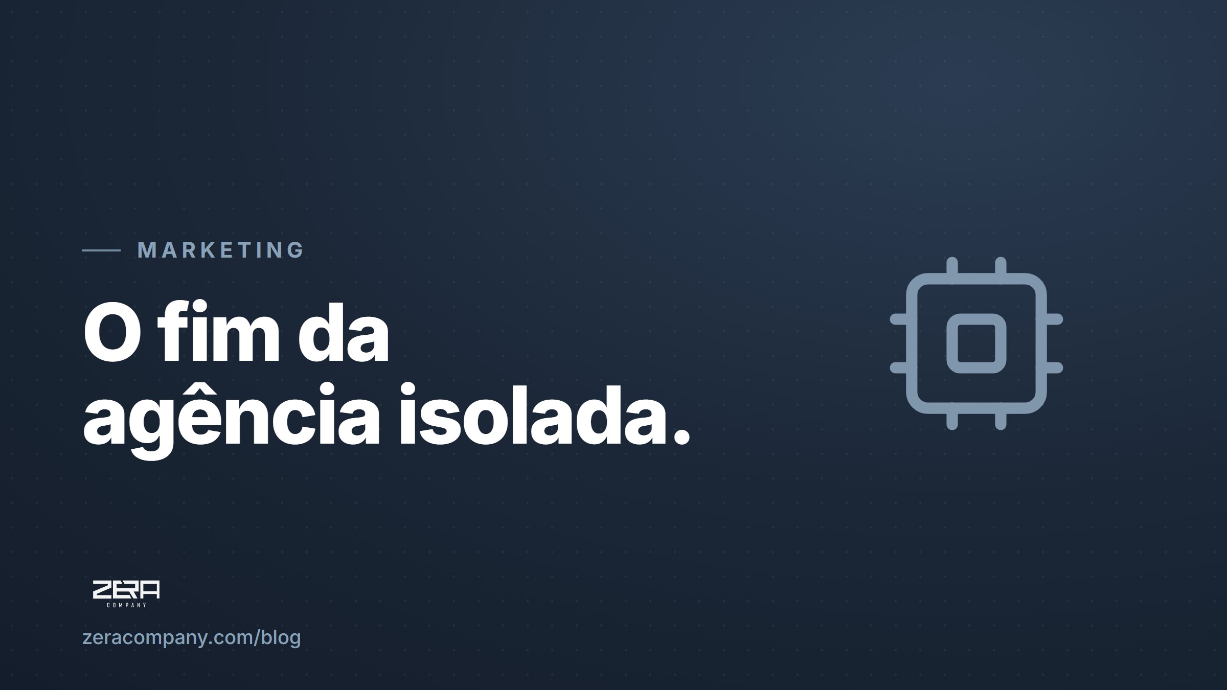 O fim da agência que faz só uma coisa